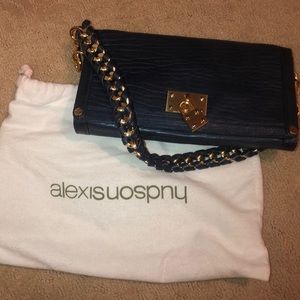alexis hudson navy shoulder bag